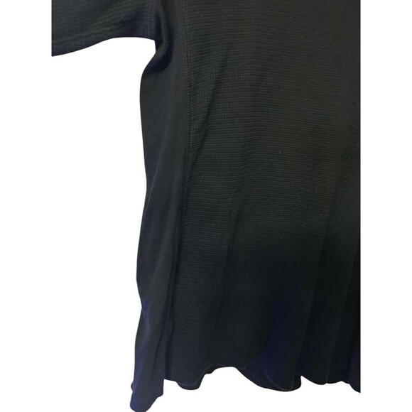 Vince Pima Cotton-Blend Thermal Long-Sleeve Pullover Mens Size XL Black - Picture 3 of 5